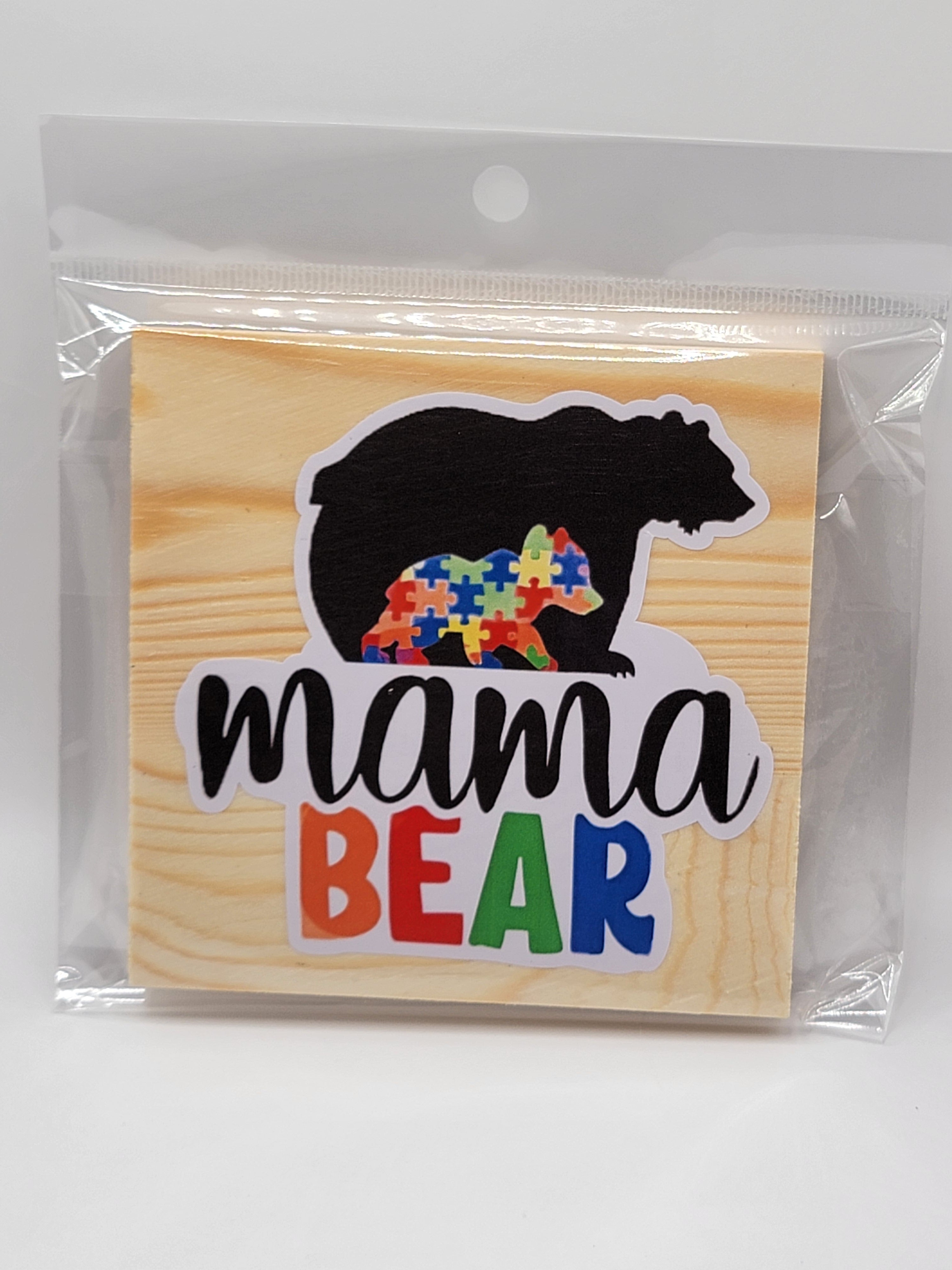 Mama Bear 4" Square Coaster
