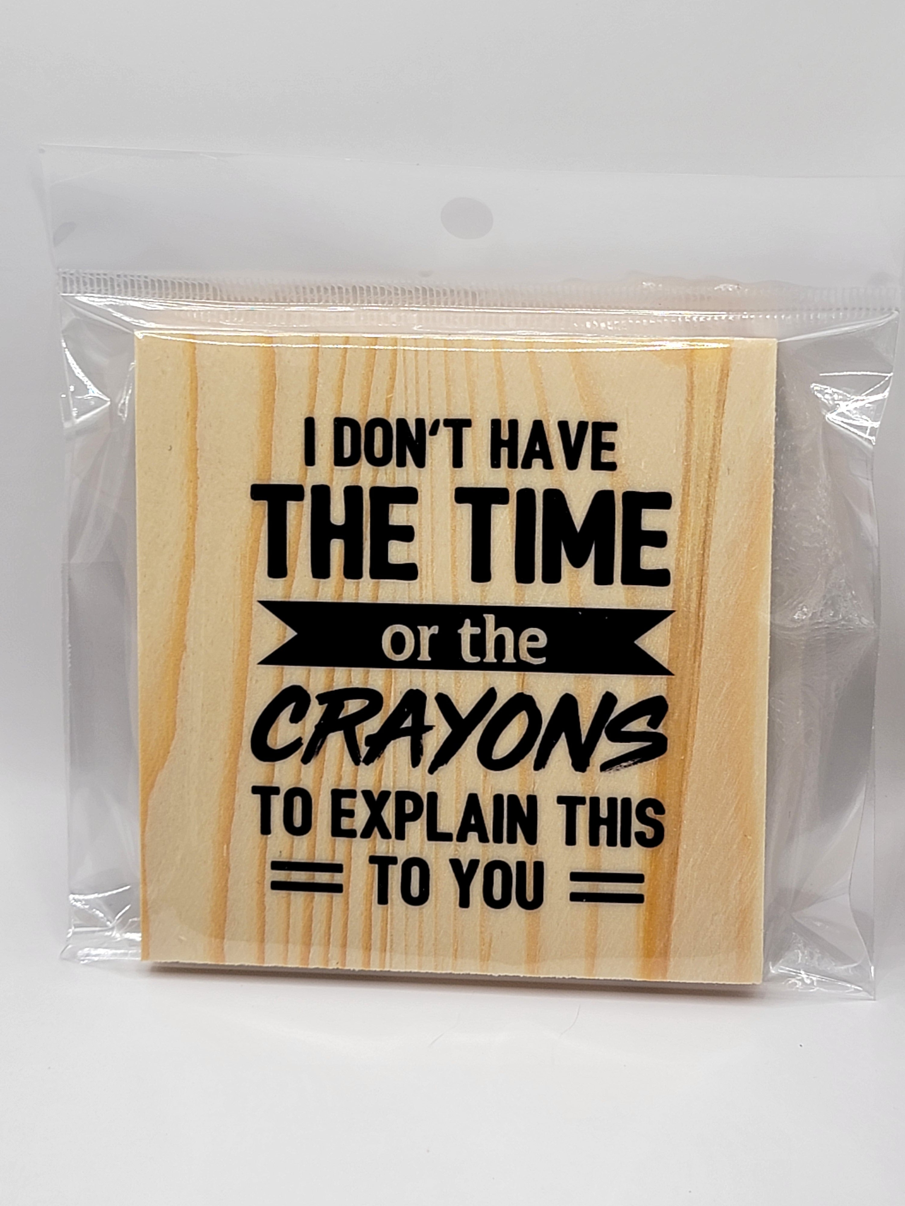 Crayons 4" Square Coaster