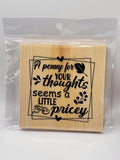 Penny 4" Square Coaster