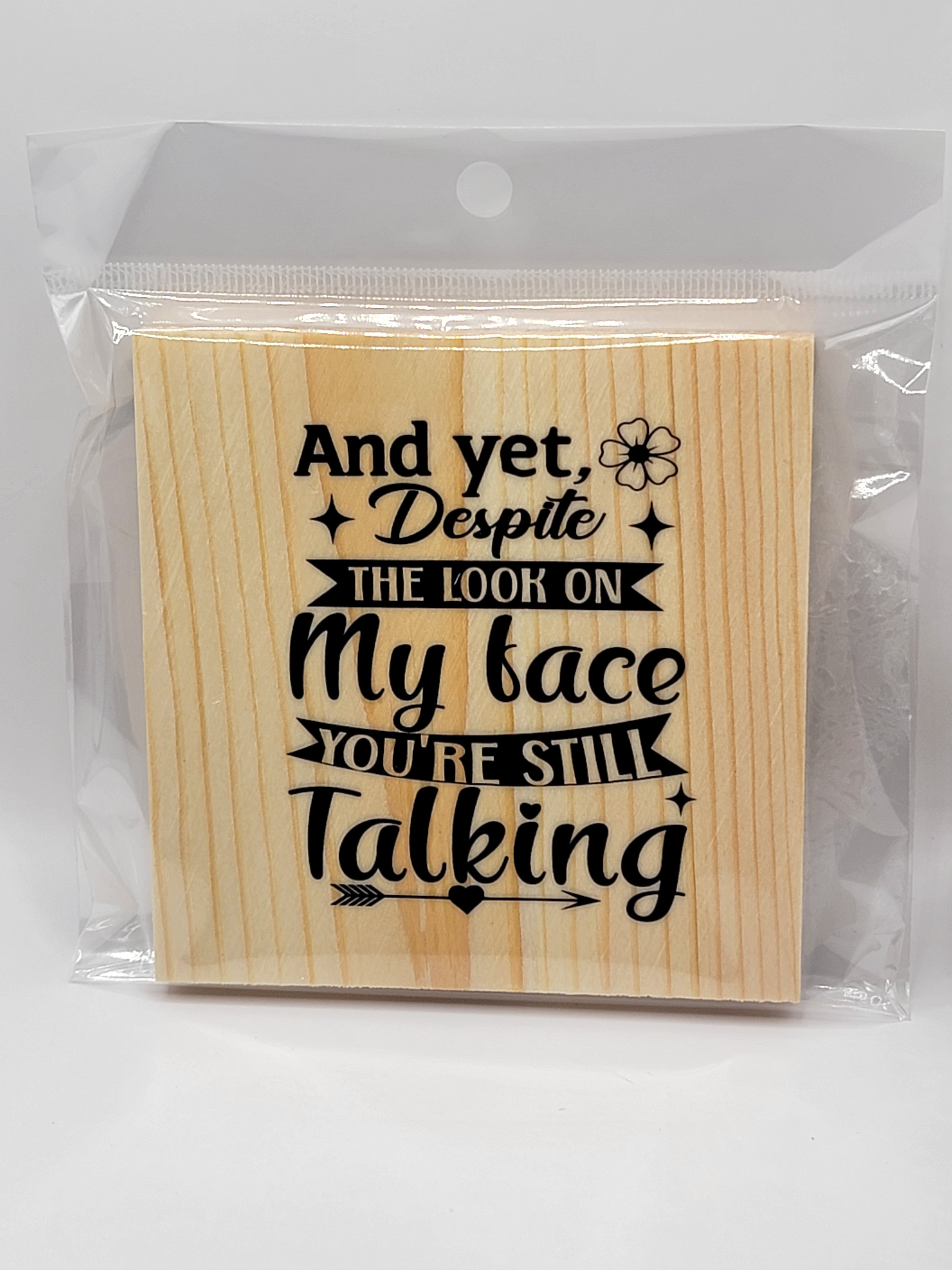 Still Talking 4" Square Coaster