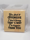 Offensive 4" Square Coaster