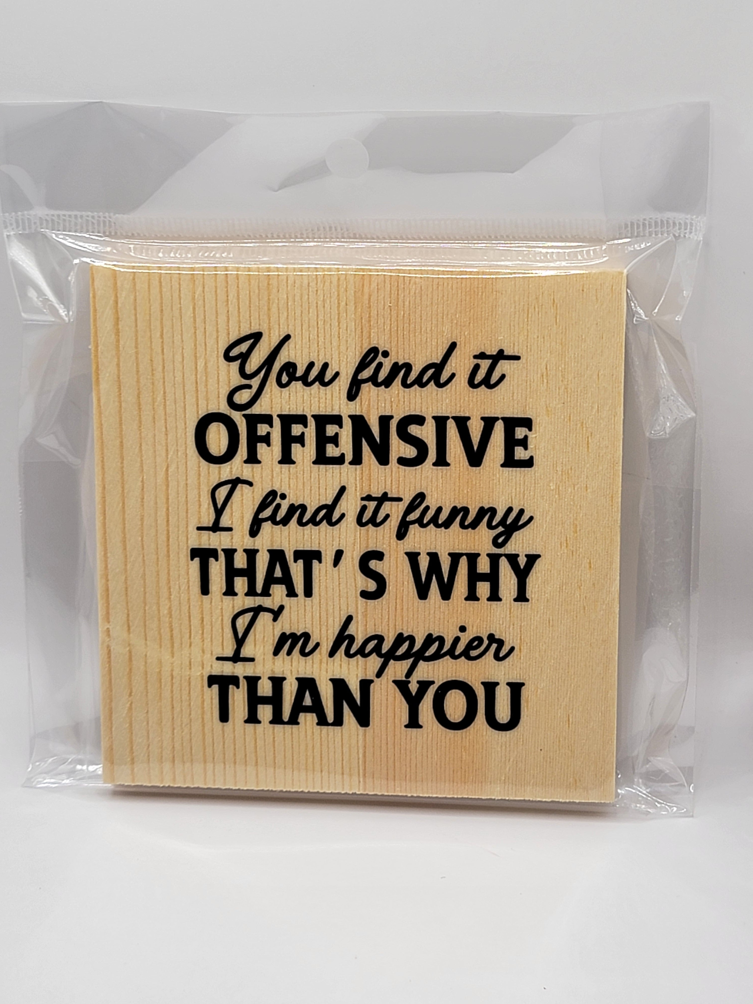 Offensive 4" Square Coaster