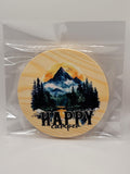 Happy Camper 4" Round Coaster