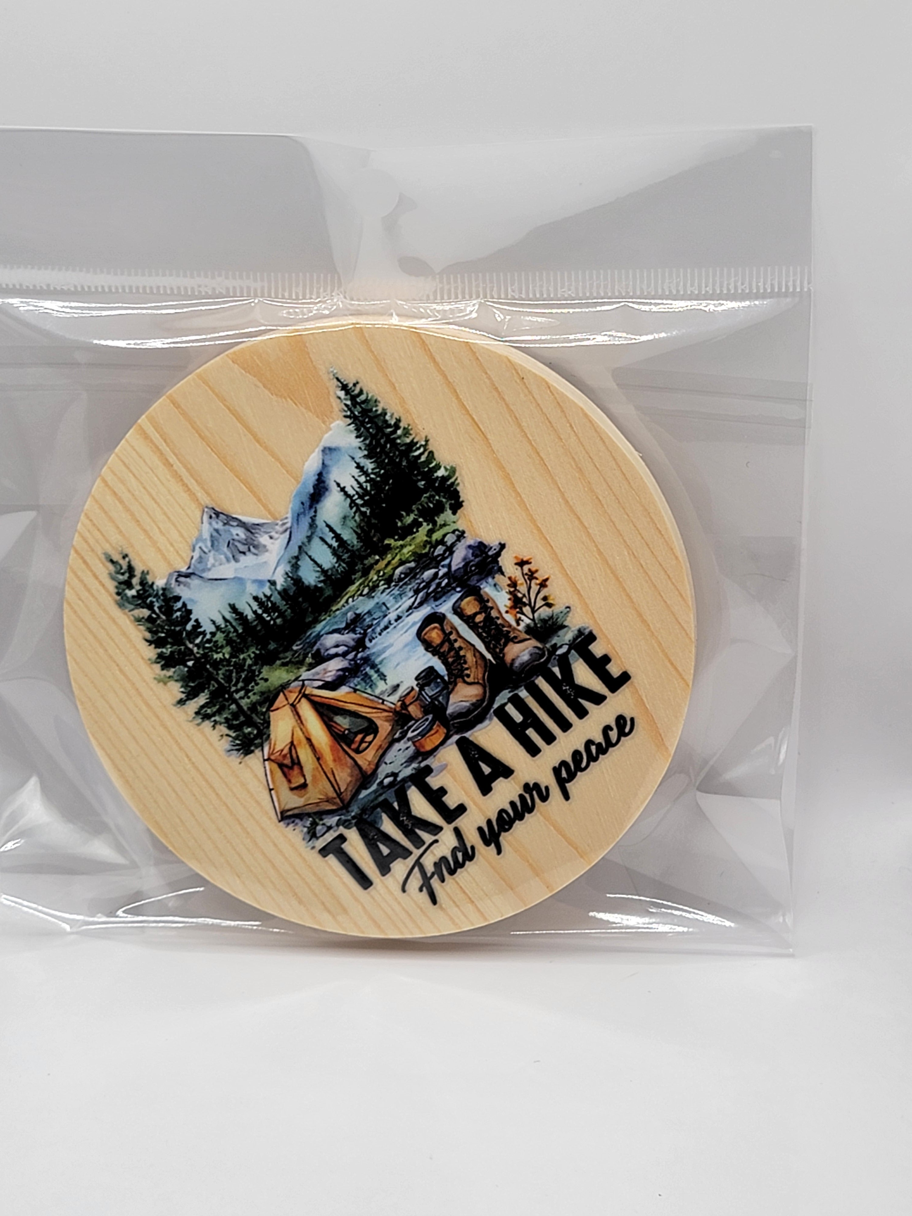 Take a Hike 4" Round Coaster