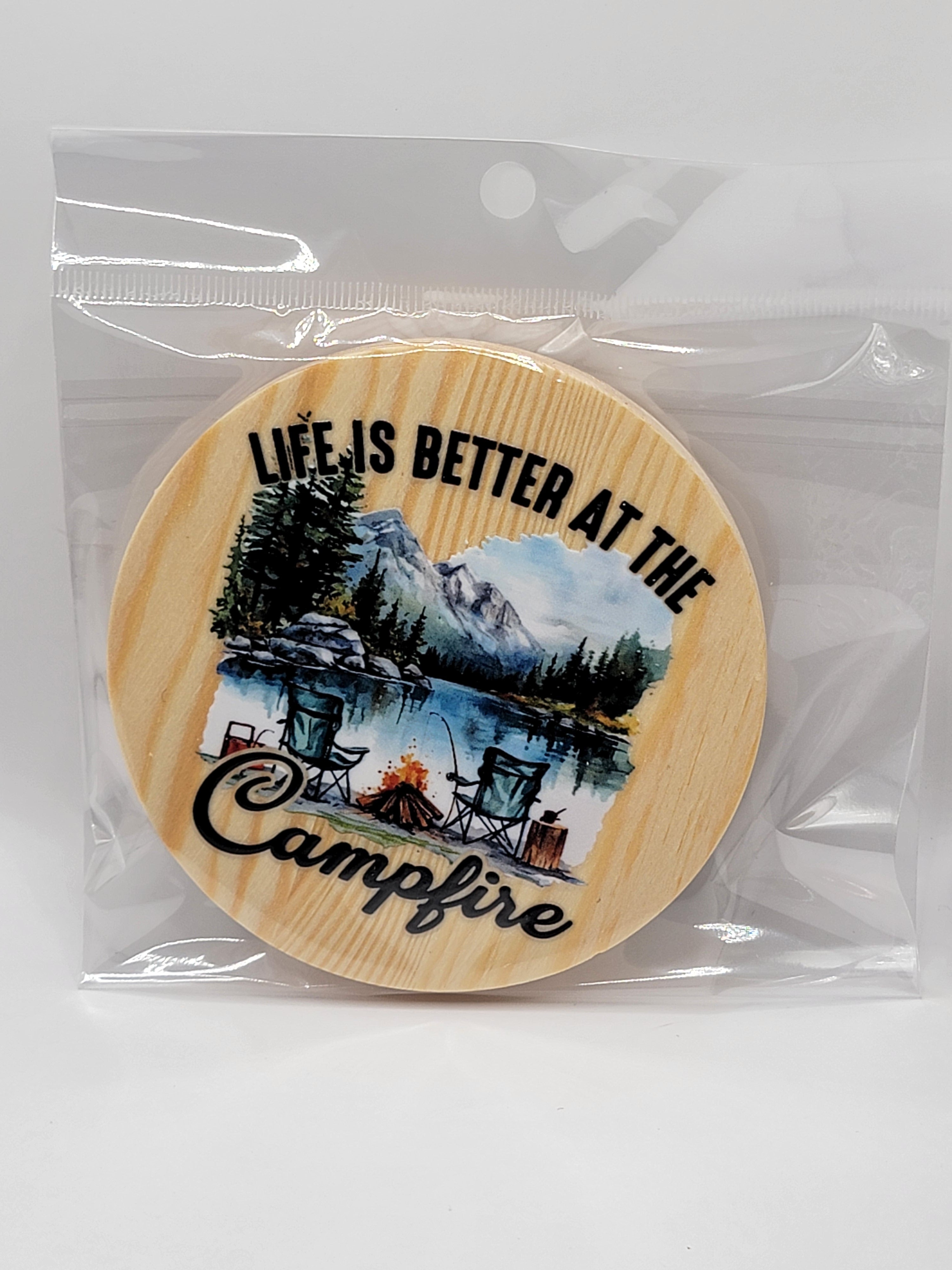 Life is Better 4" Round Coaster