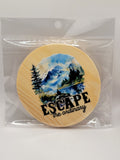 Escape 4" Round Coaster