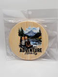 Adventure Awaits 4" Round Coaster