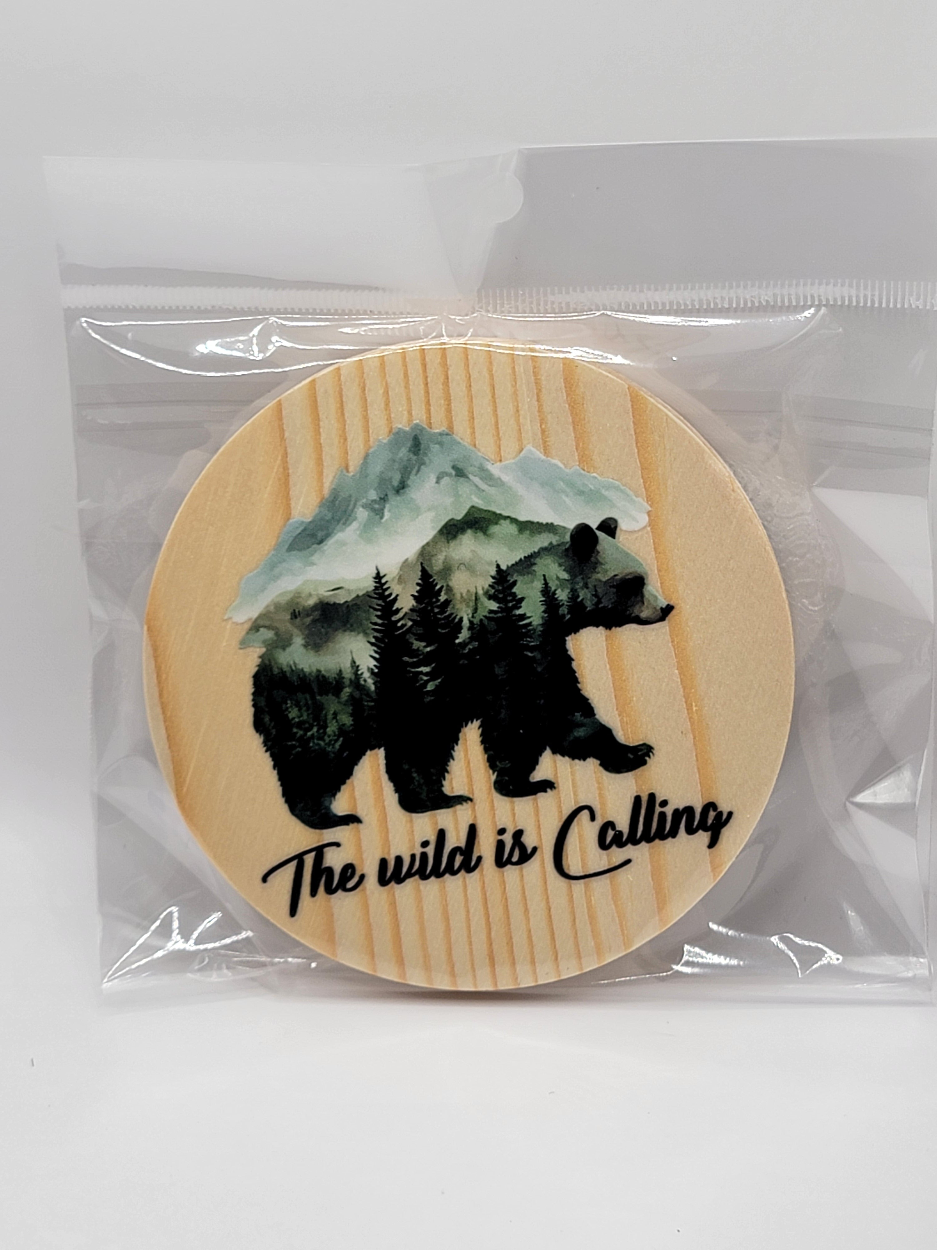Wild is Calling 4" Round Coaster